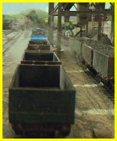 Douglas and Edward at the Tidmouth Coal Hopper
