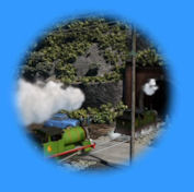Percy and Whiff head for the tunnel