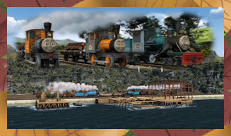 The engines work hard to finish the Rescue Centre