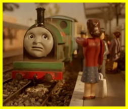The Refreshment Lady tells Peter Sam off!