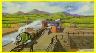 The Green Caterpillar with red stripes... - Awdry