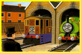 Percy and Toby at the sheds