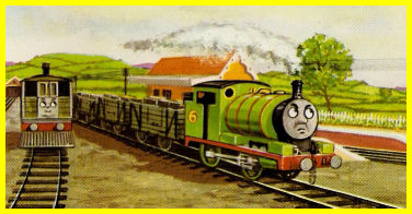"A green caterpillar with red stripes," - W. Awdry