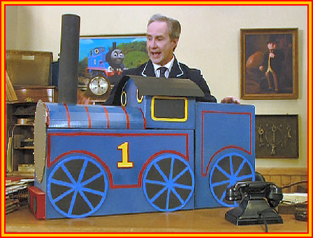 Mr. Arkwright builds an engine out of cardboard