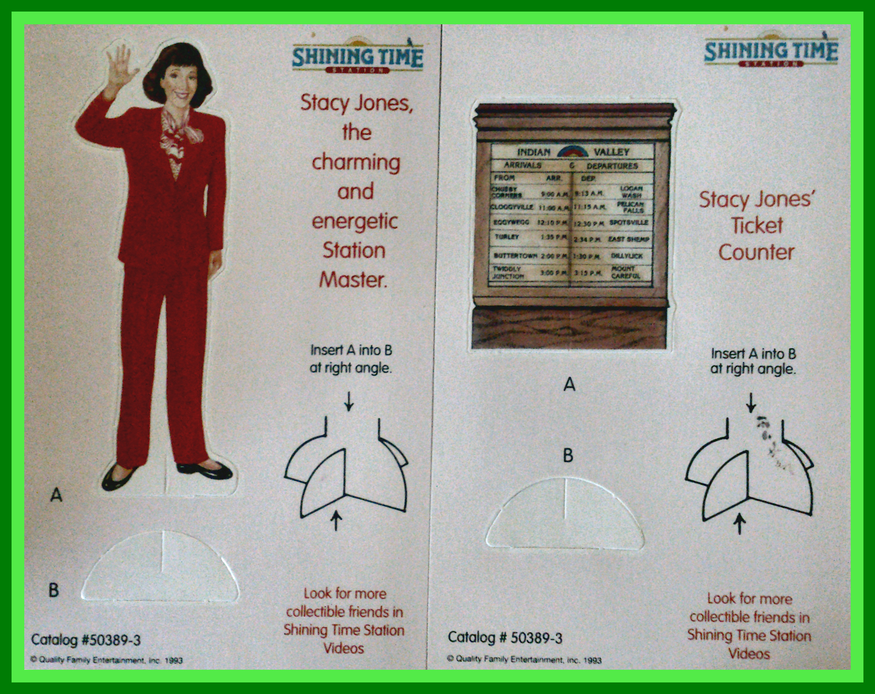 Stacy & desk cutout included with Stacy Cleans Up
