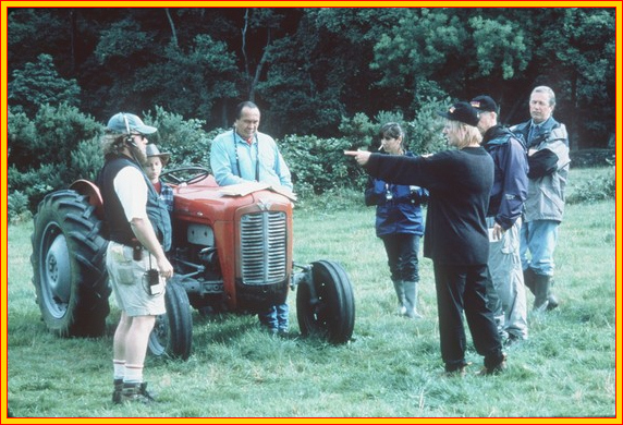 Filming Scene 63 from the Aug. 9, 1999 script